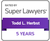 Rated By | Super Lawyers | Todd L. Herbst | 5 Years