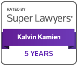 Rated By | Super Lawyers | Kalvin Kamien | 5 Years